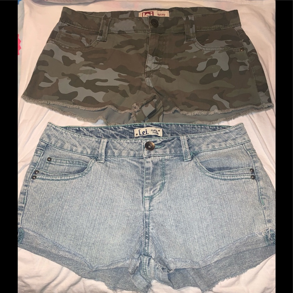 Three pair of ladies shorts